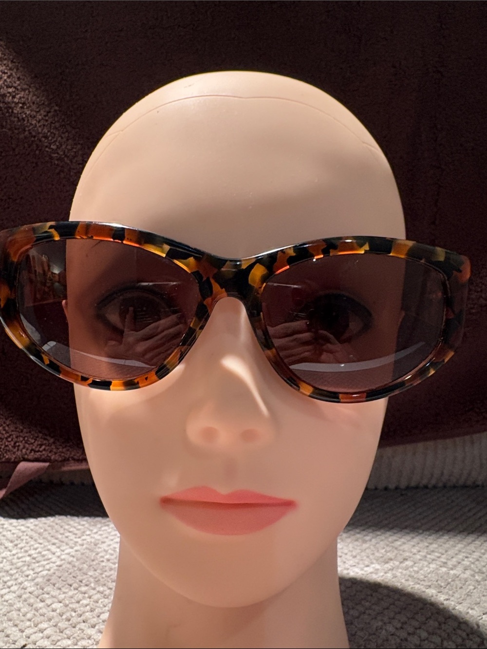 Fendi Tortoiseshell Cat Eye Sunglasses - Brown & Amber Frame